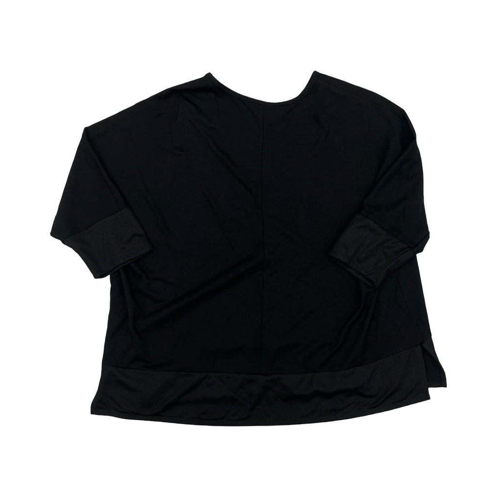 Blouse Ss By Anne Klein In Black, Size:3X