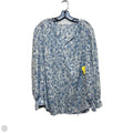 Top Long Sleeve By Cmf In Blue & White, Size: 3x