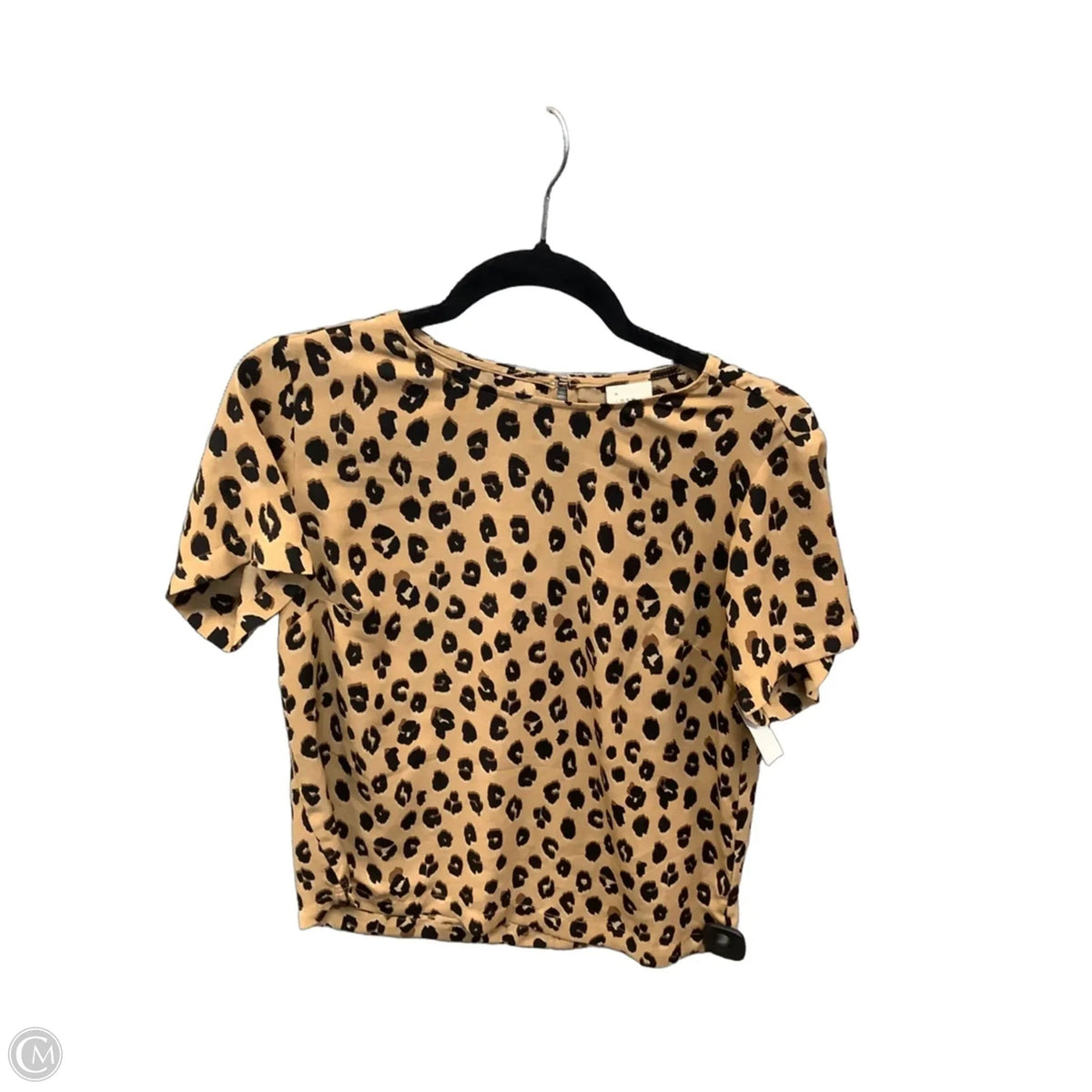 Top Short Sleeve By A New Day In Animal Print, Size: S