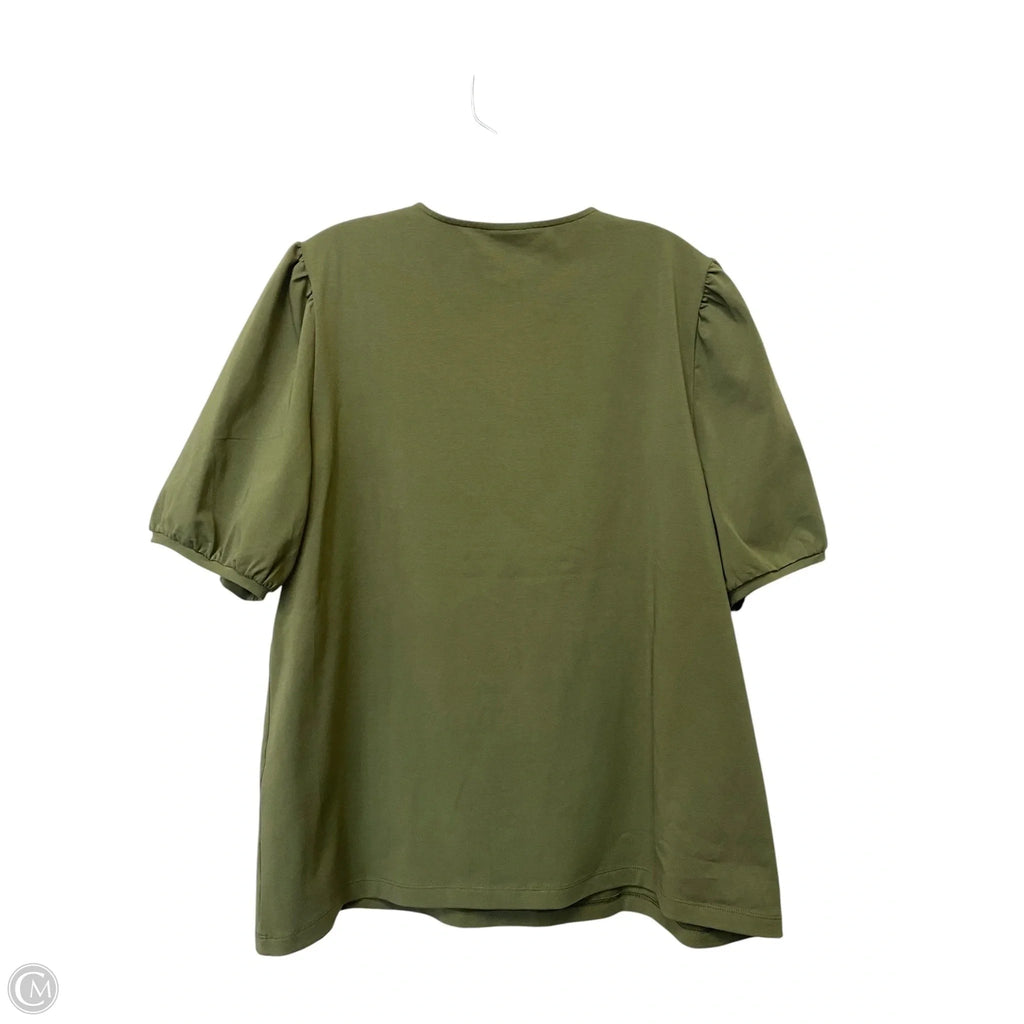 Top Short Sleeve By Chicos In Green, Size: Xl