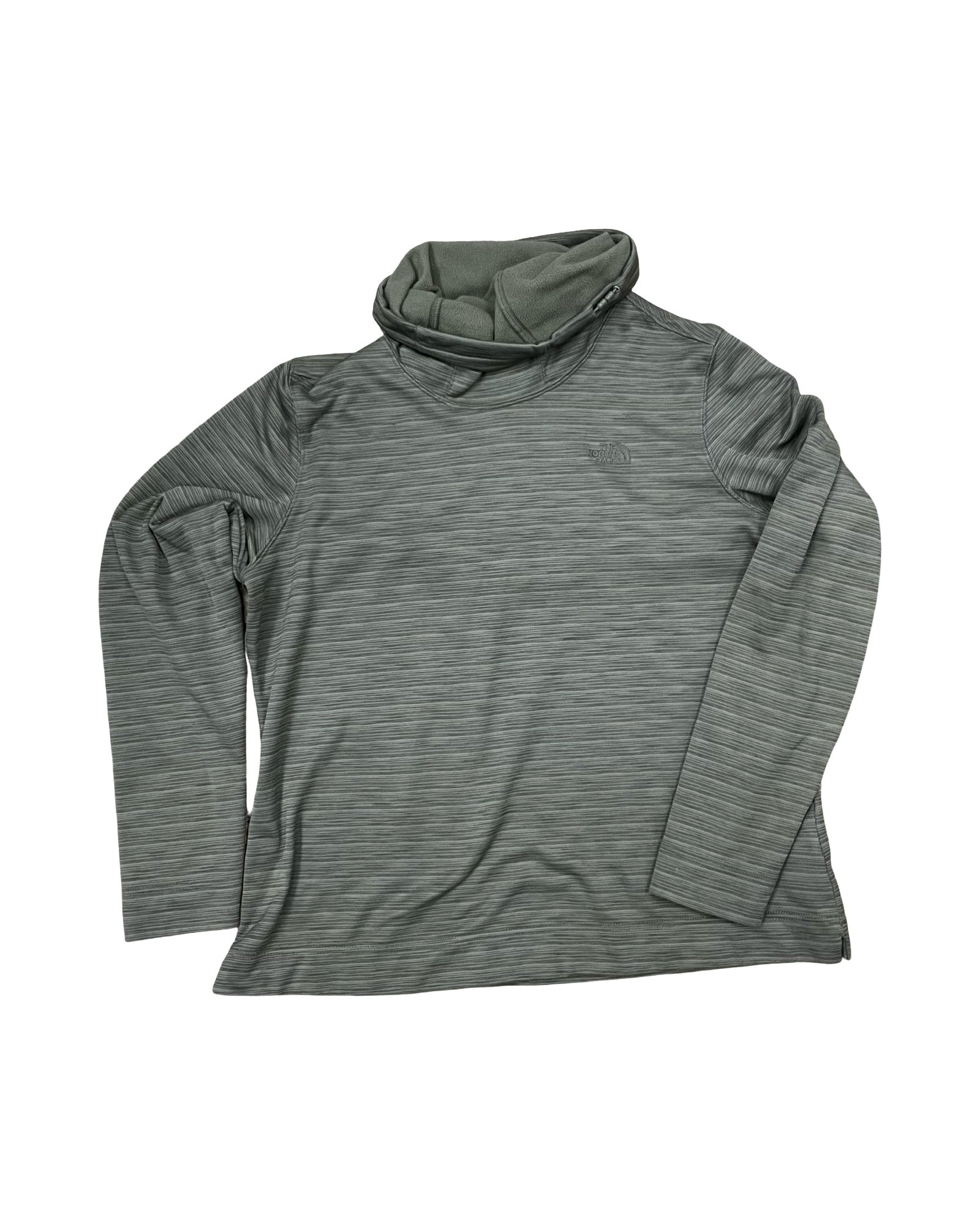 Athletic Top Ls Collar By The North Face In Green, Size:Xl