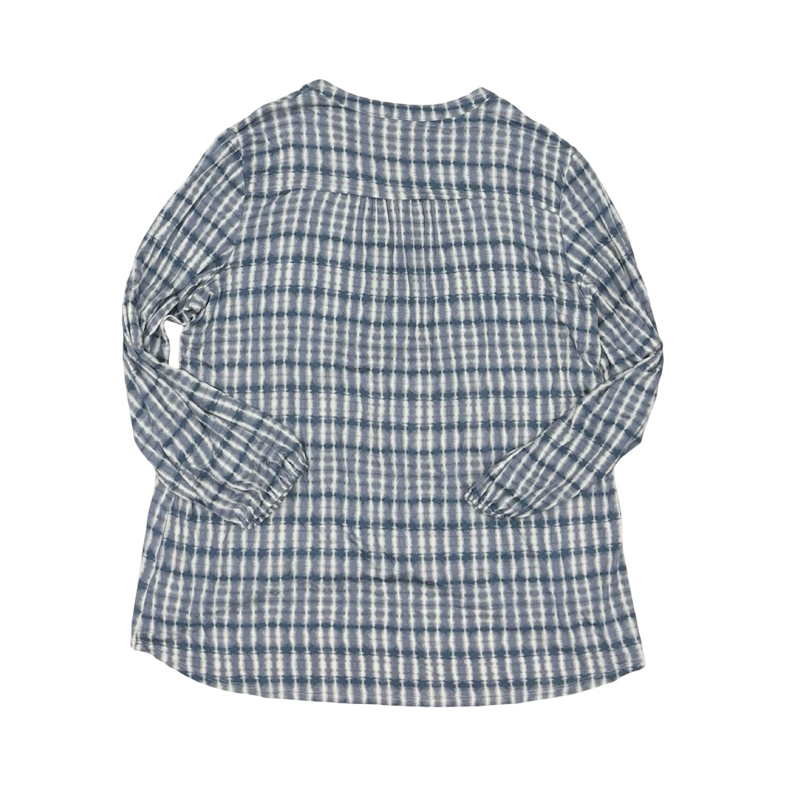Top Ls By Wonderly In Blue & White, Size:Xxl