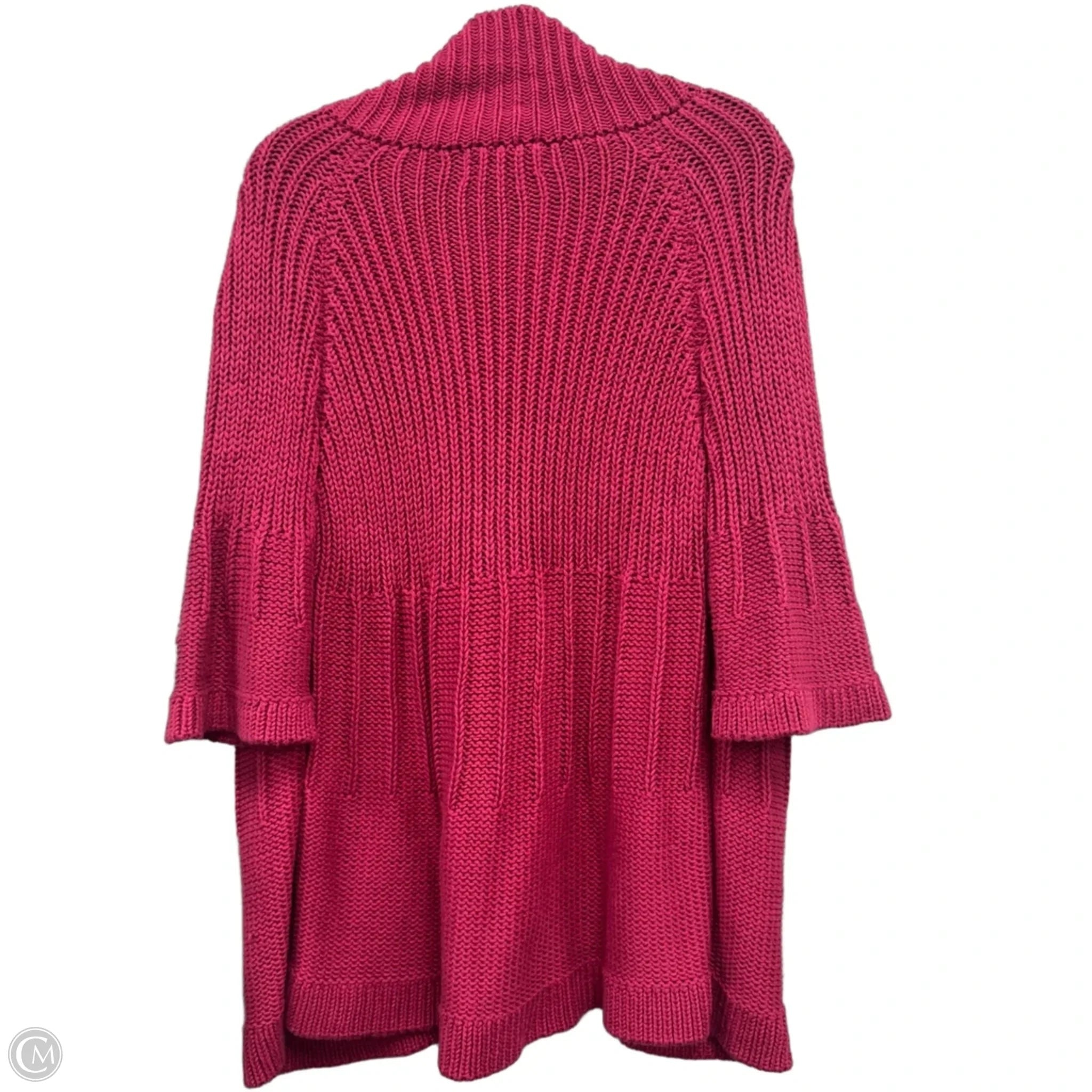 Sweater Cardigan By Orvis In Pink, Size: Xl
