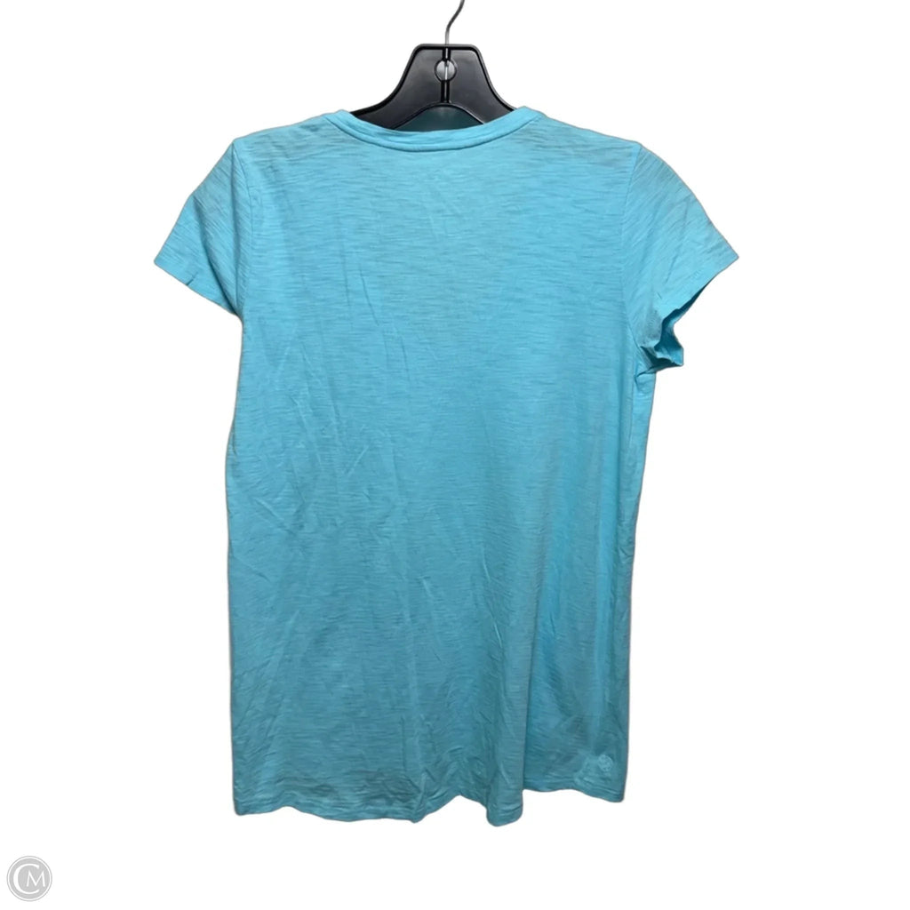 Top Short Sleeve Designer By Lilly Pulitzer In Blue, Size: XXS