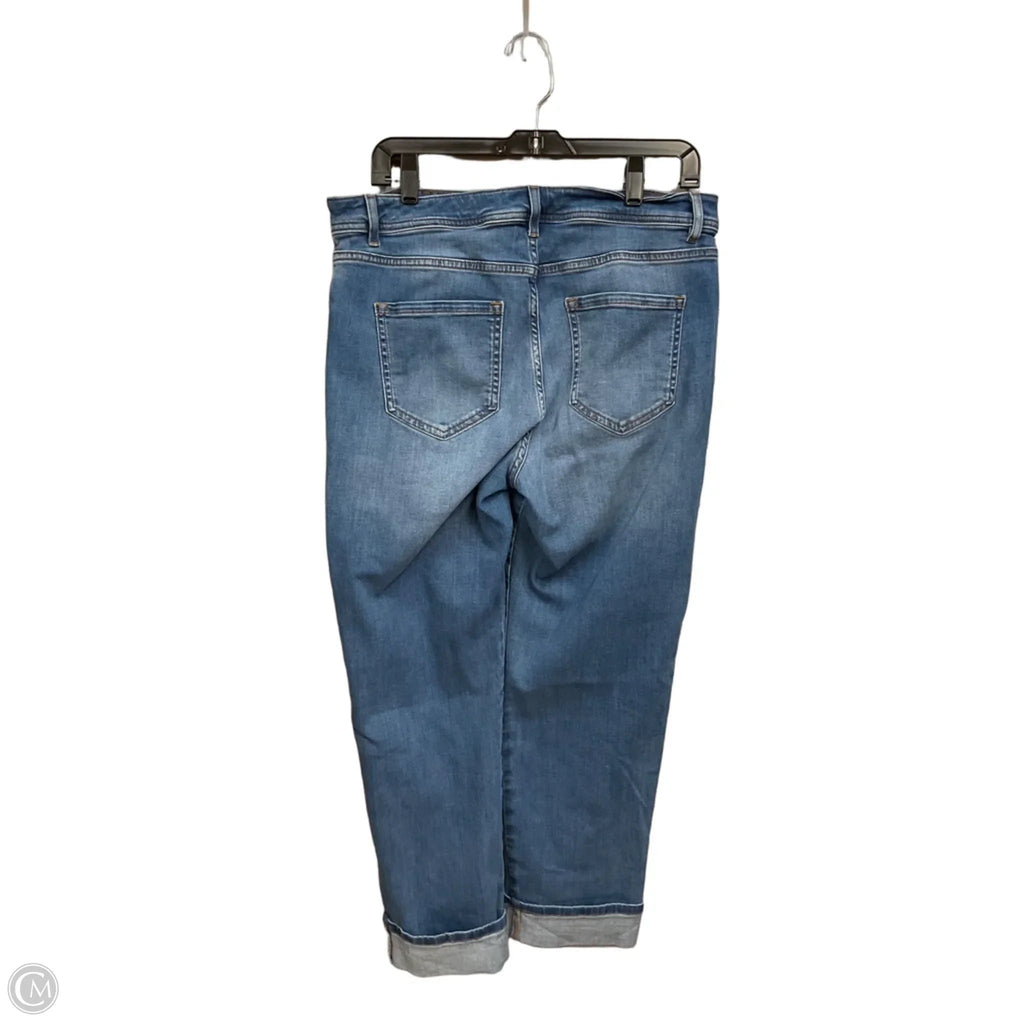 Jeans Straight By J. Jill In Blue Denim, Size: 12