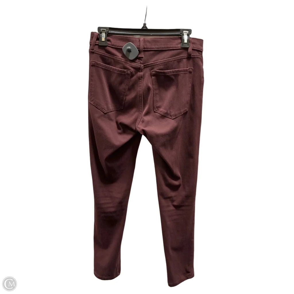 Pants Leggings By Banana Republic In Maroon, Size: 4