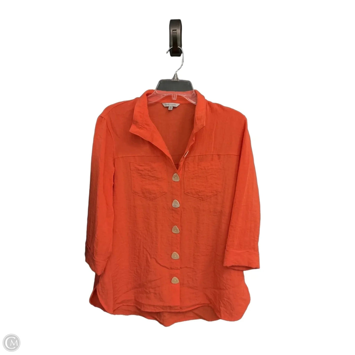 Blouse Long Sleeve By John Mark In Orange, Size: Xs