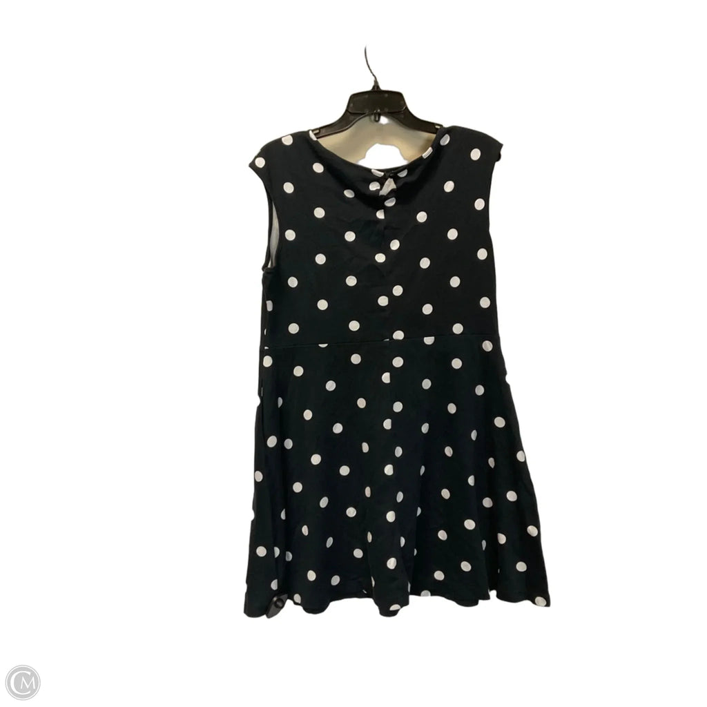 Dress Casual Midi By New York And Co In Polkadot Pattern, Size: Xl