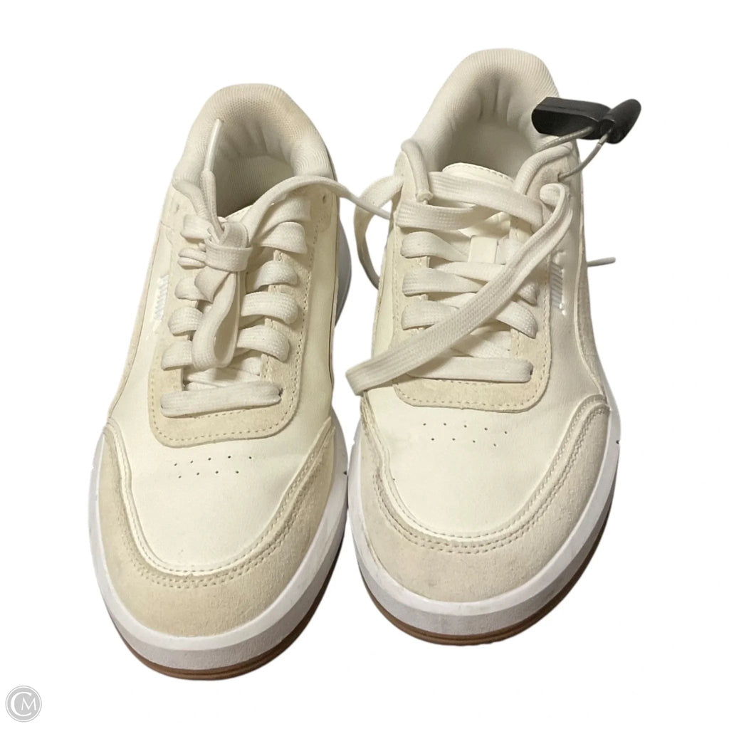 Shoes Athletic By Puma In Cream, Size: 8