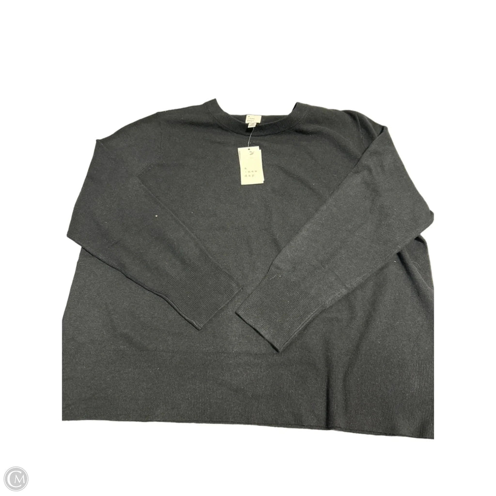 Top Long Sleeve Basic By A New Day In Black, Size: 2x