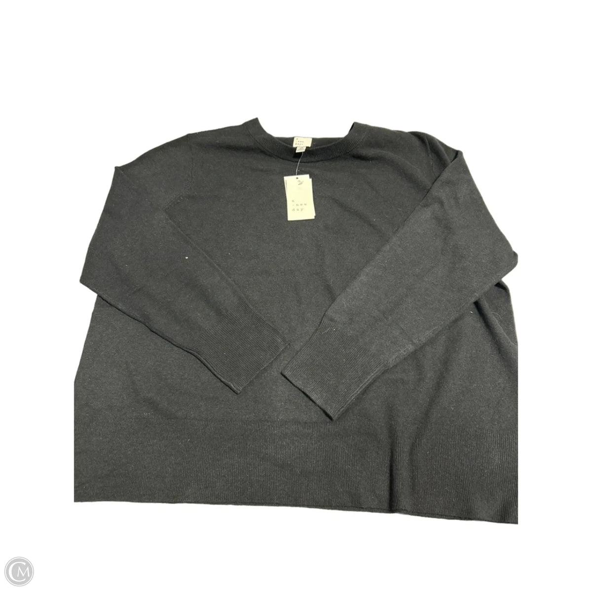 Top Long Sleeve Basic By A New Day In Black, Size: 2x