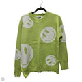 Sweater By Miss Sparkling In Green & White, Size: Xl