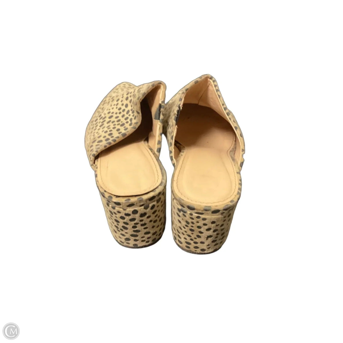 Shoes Heels Block By Clothes Mentor In Polkadot Pattern, Size: 6