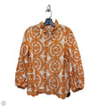 Top Long Sleeve By Cmf In Orange, Size: L