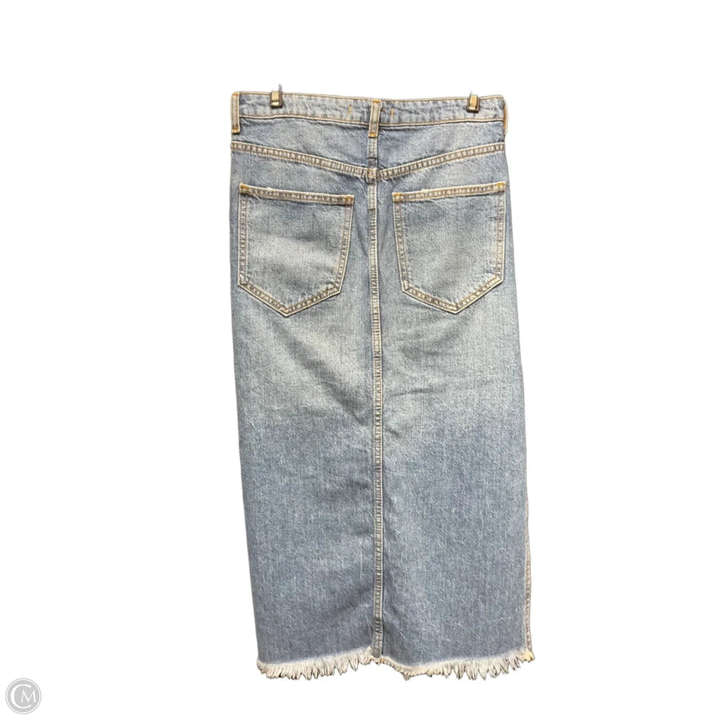 Skirt Maxi By Free People In Blue Denim, Size: 0