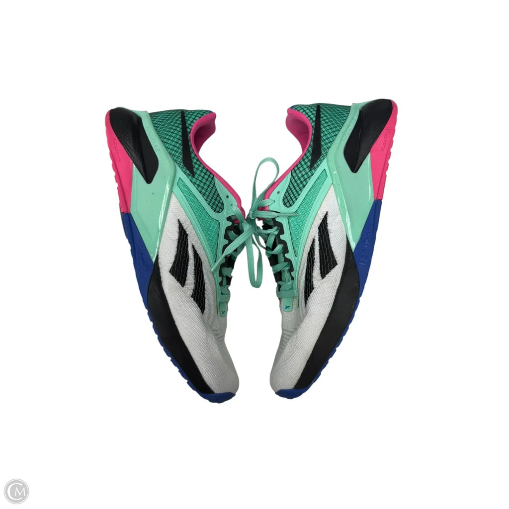 Shoes Athletic By Reebok In Green & White, Size: 9.5