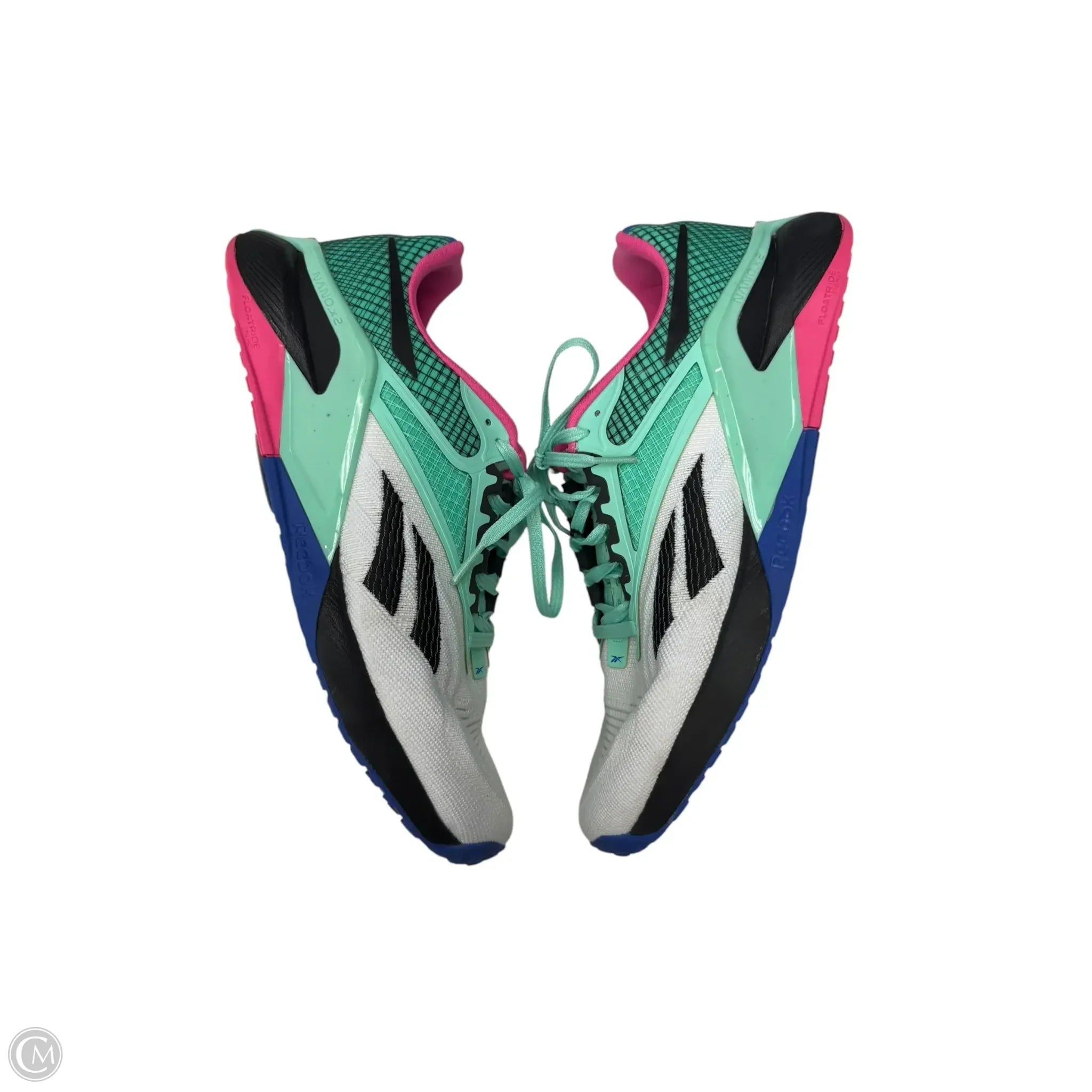Shoes Athletic By Reebok In Green & White, Size: 9.5