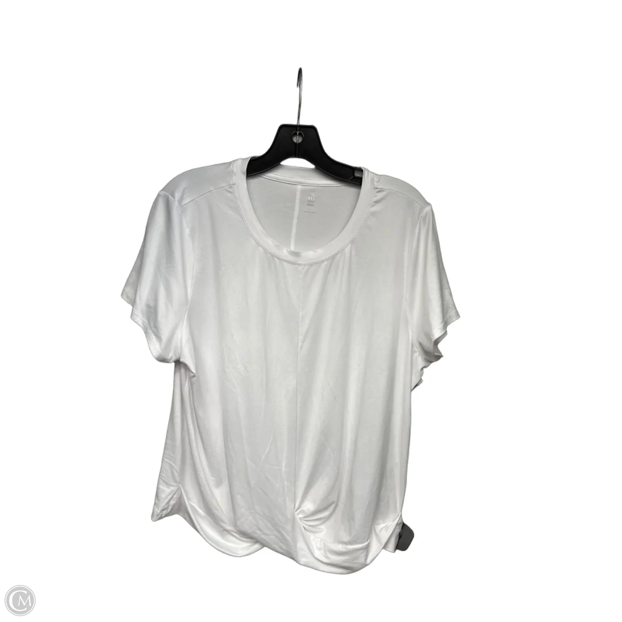 Athletic Top Short Sleeve By Ideology In White, Size: Xl