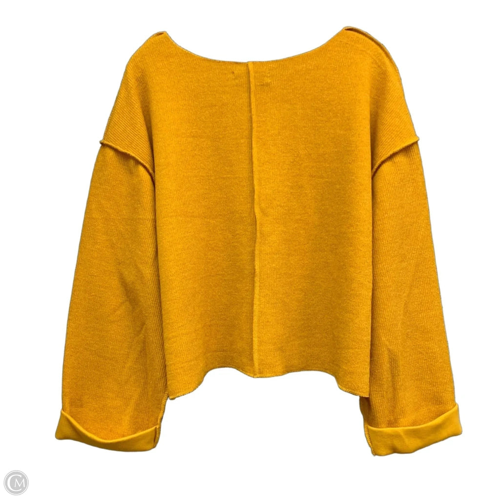 Top Long Sleeve By Urban Outfitters In Gold, Size: M