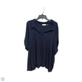 Top Short Sleeve By Calvin Klein In Navy, Size: 3x