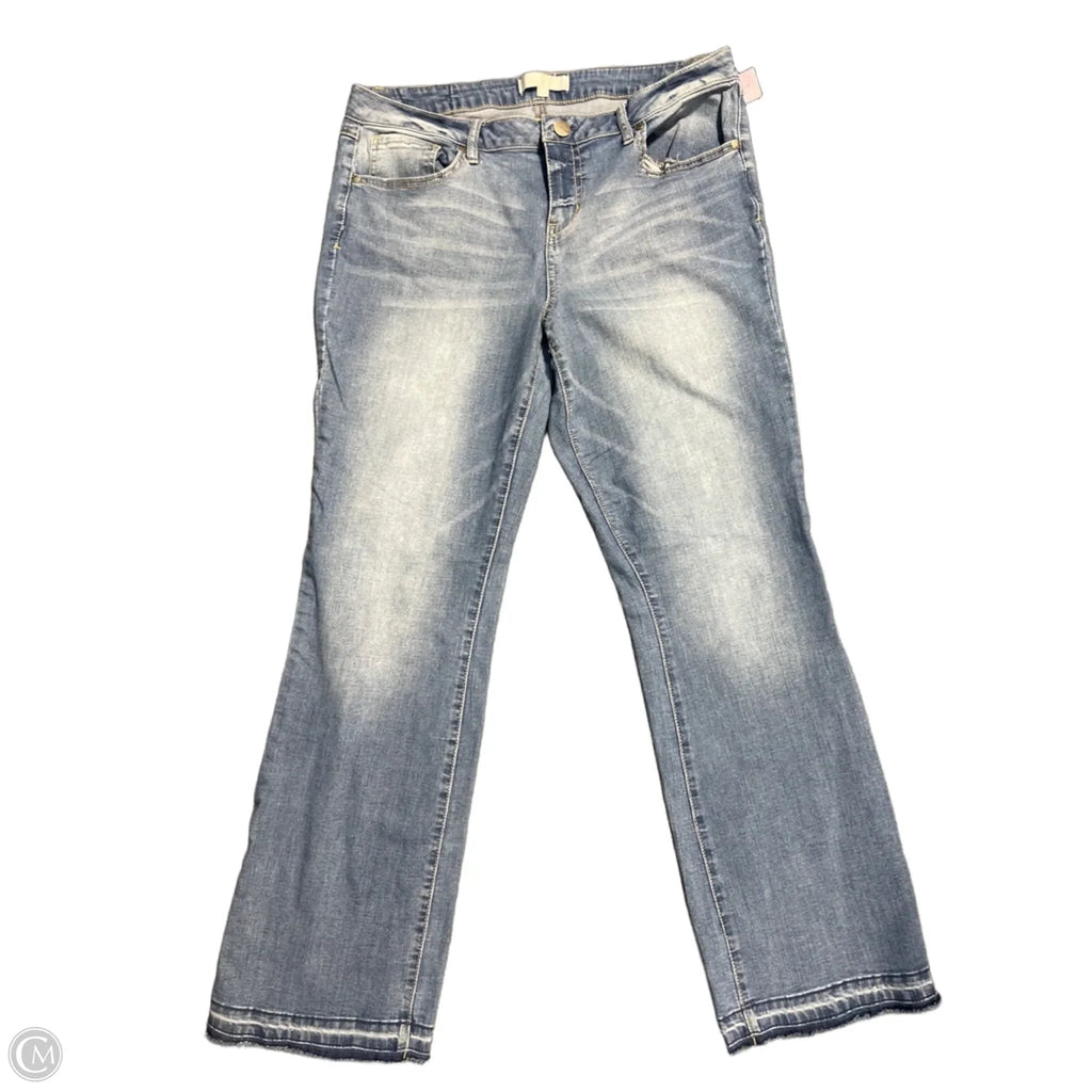 Jeans Straight By 1822 Denim In Blue Denim, Size: 16