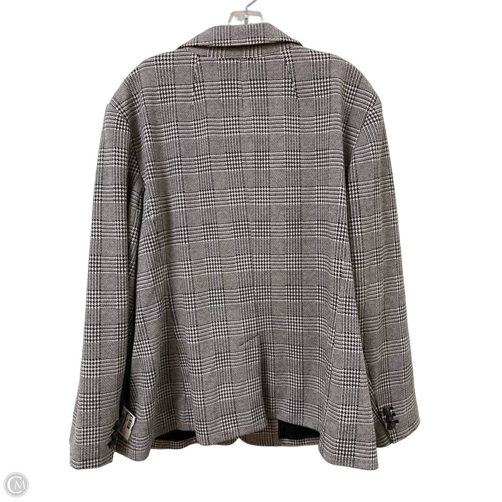 Blazer By Talbots In Black & White, Size: 3x