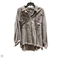 Jacket Denim By Pol In Grey, Size: L