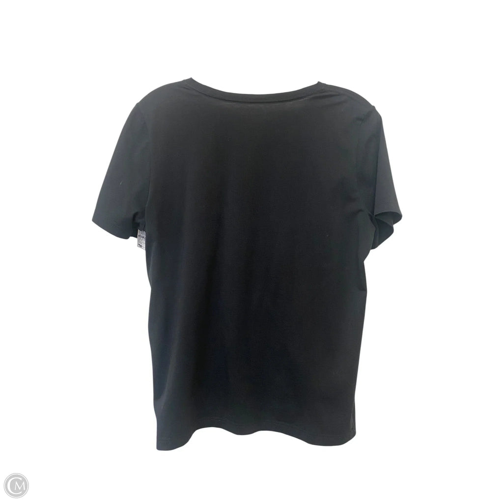 Top Short Sleeve Designer By Kate Spade In Black, Size: M