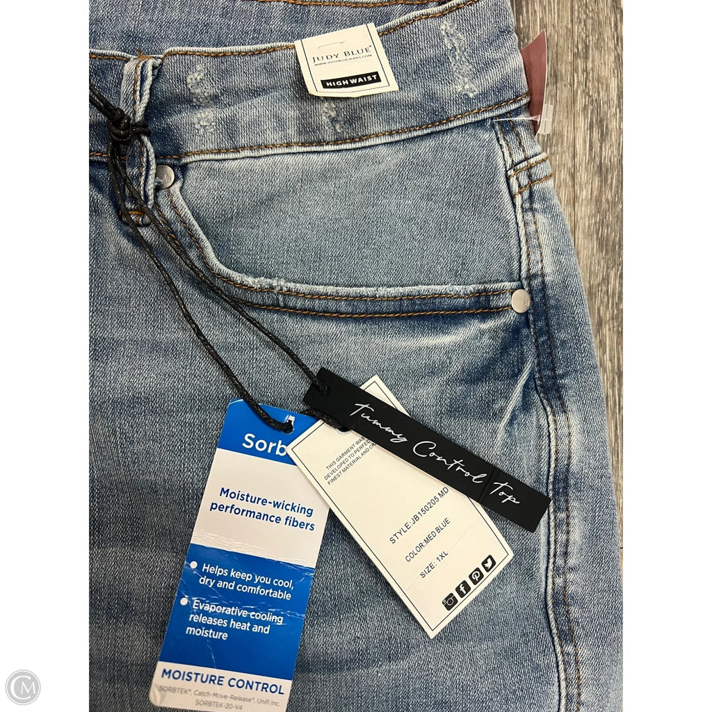 Shorts By Judy Blue In Blue Denim, Size: 1x