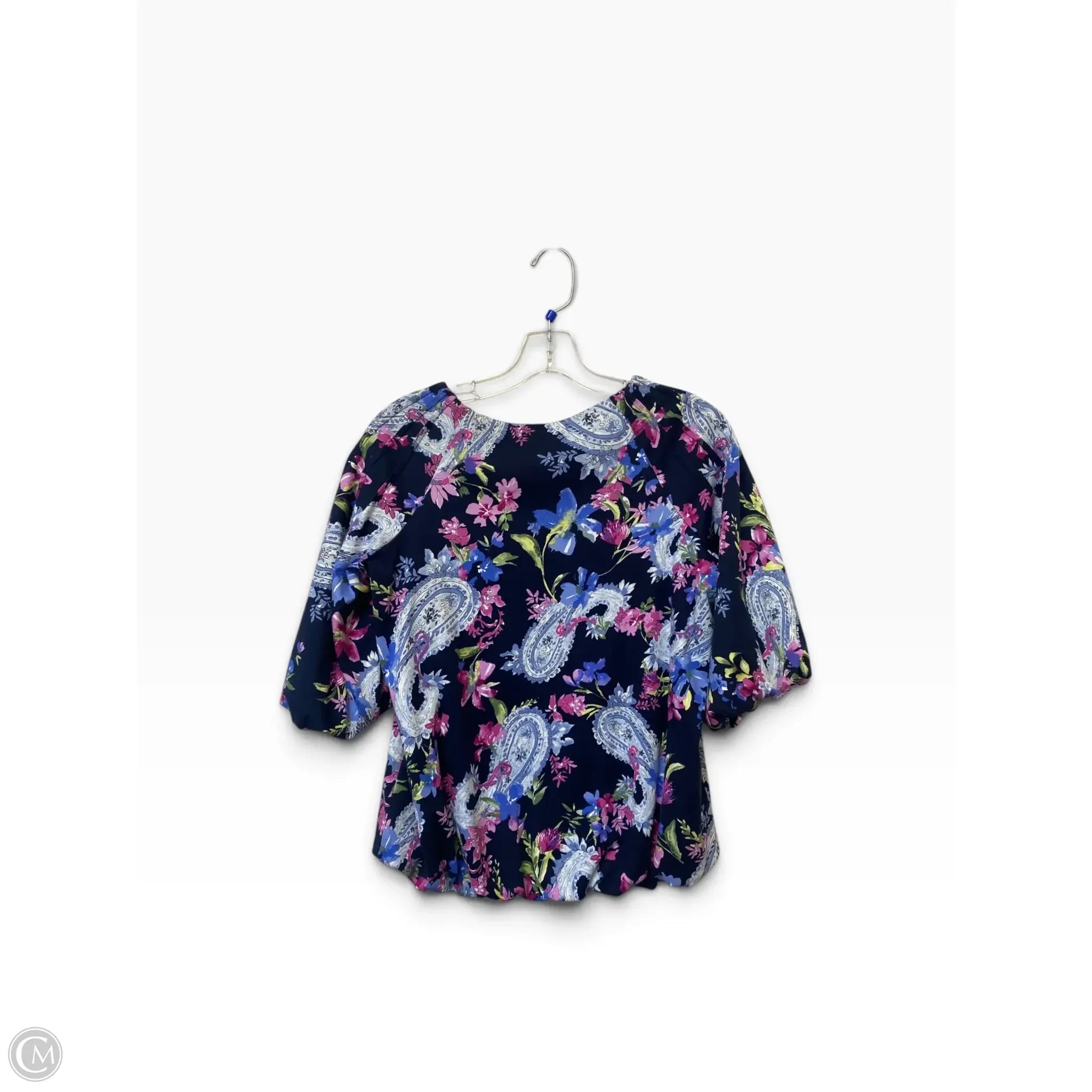 Top Long Sleeve By Chicos In Striped Pattern, Size: S