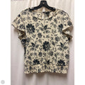 Top Short Sleeve By Ann Taylor In Tan, Size: L