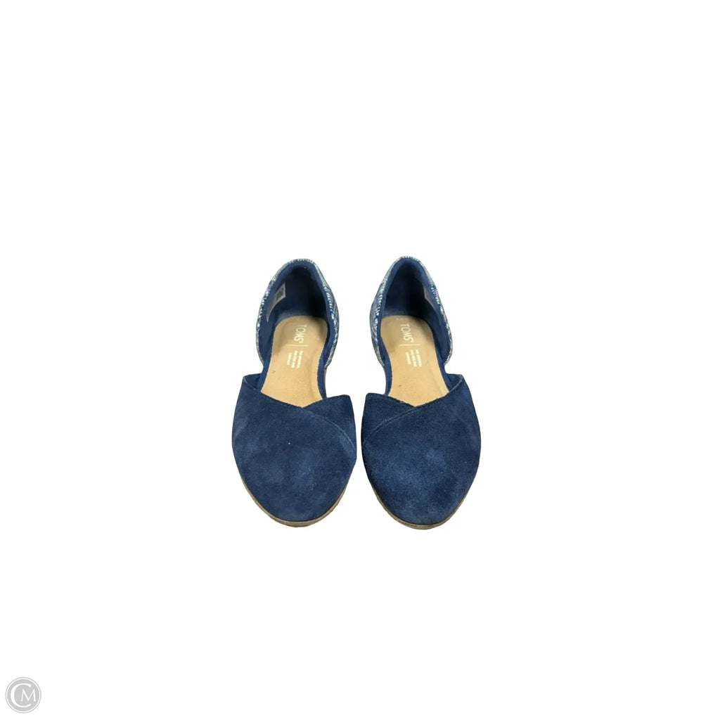 Shoes Flats By Toms In Blue, Size: 6.5