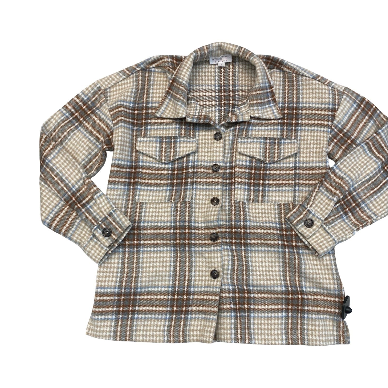 Jacket Fleece By Pink Lily In Multi, Size:S
