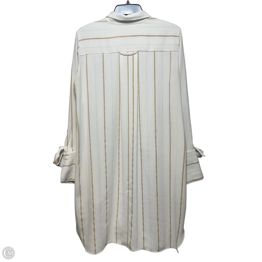 Dress Casual Midi By Halston Heritage In Striped Pattern, Size: 6