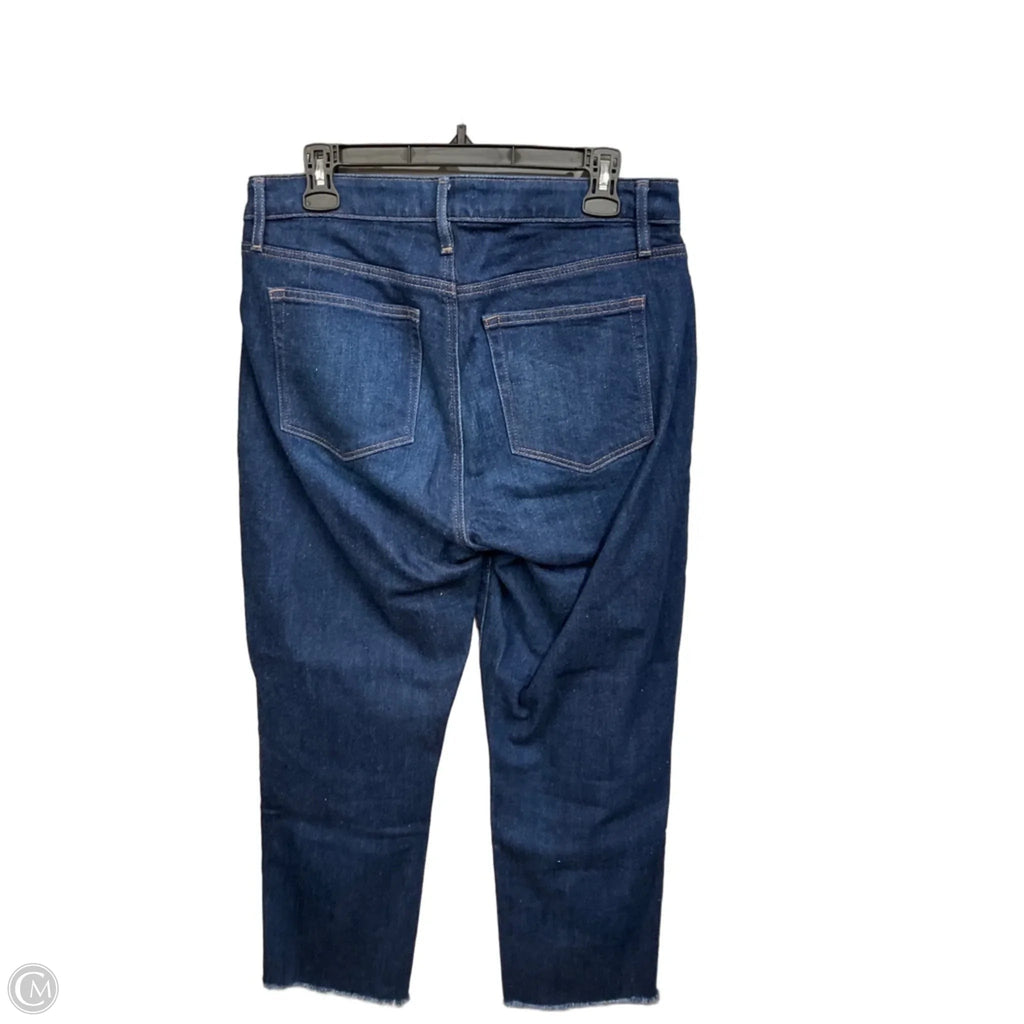Jeans Boyfriend By Loft In Blue Denim, Size: 8