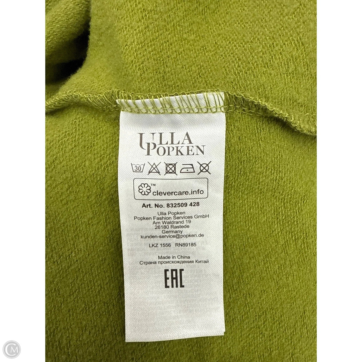 Sweatshirt Crewneck By Ulla Popken In Green, Size: 2x