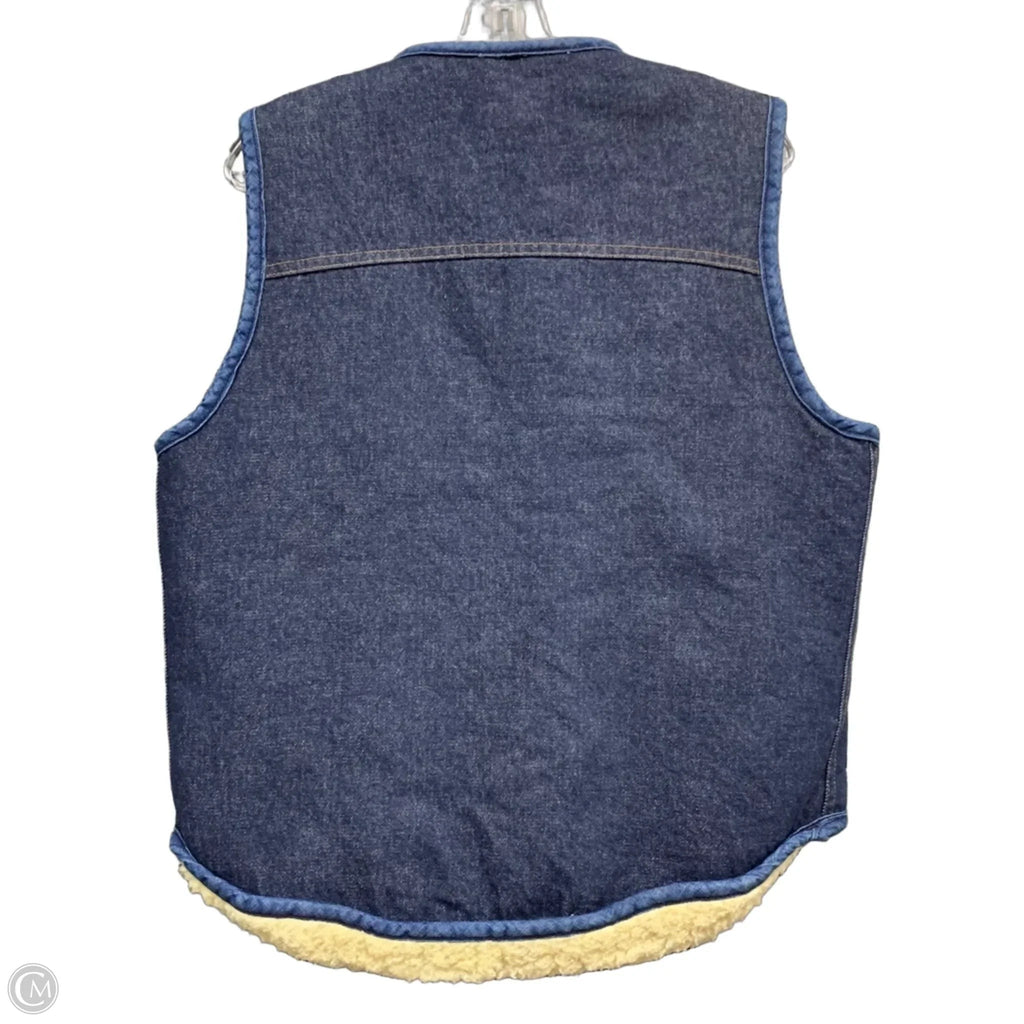 Vest Faux Fur & Sherpa By Carhartt In Blue Denim, Size: L