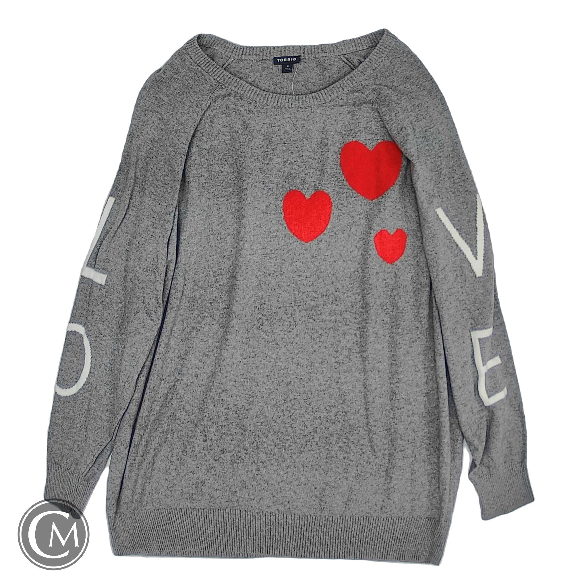 Sweater By Torrid In Grey, Size: 4x