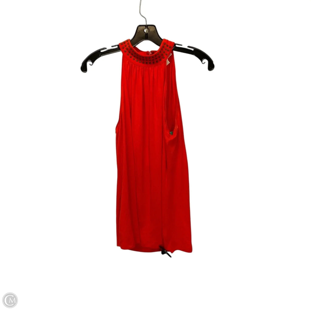 Top Sleeveless By Michael By Michael Kors In Orange, Size: S