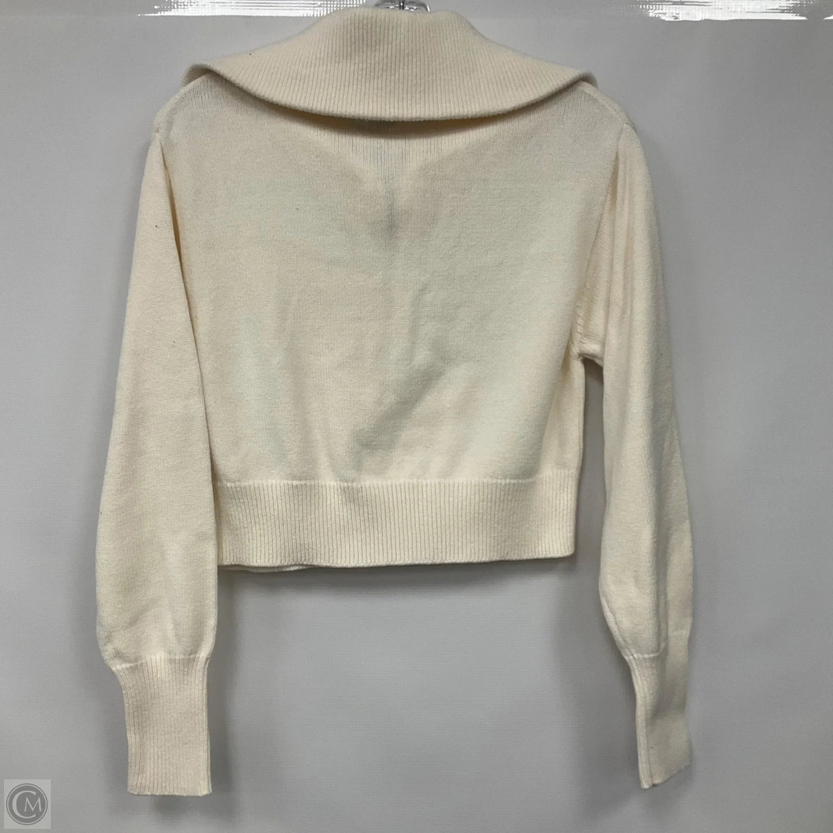 Top Long Sleeve By Pink Rose In White, Size: M