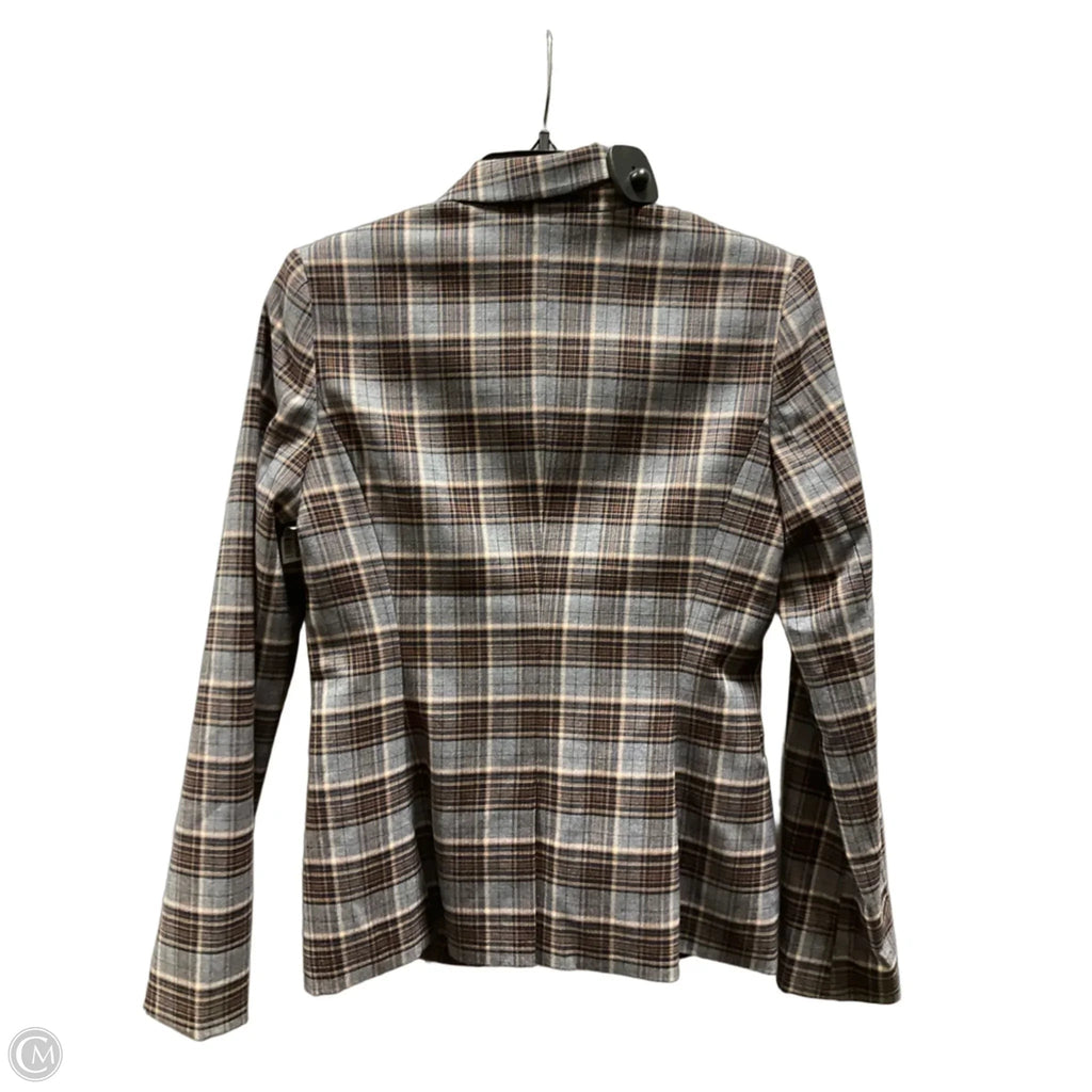 Blouse Long Sleeve By Tommy Hilfiger In Plaid Pattern, Size: Xs