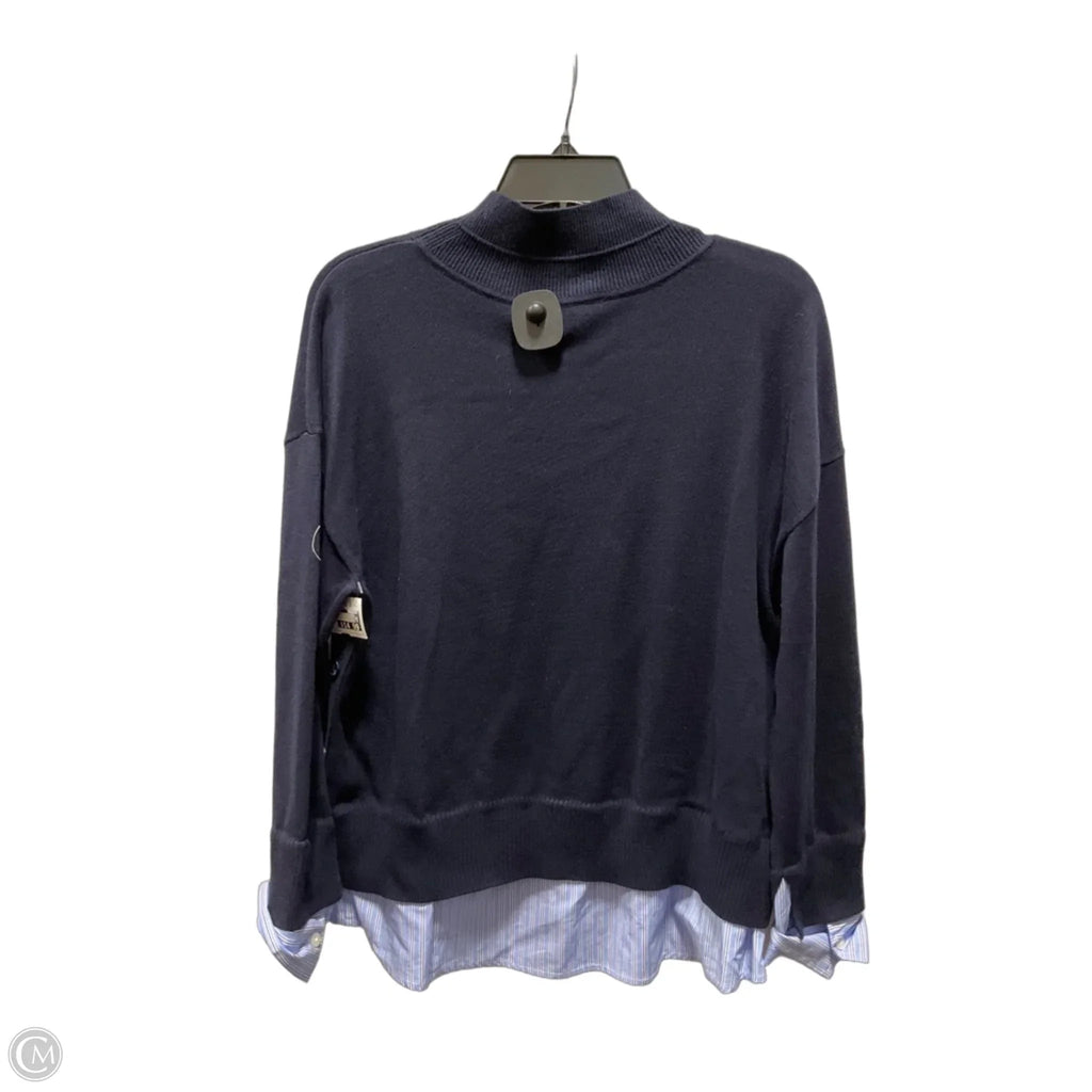 Top Long Sleeve By Talbots In Blue, Size: L