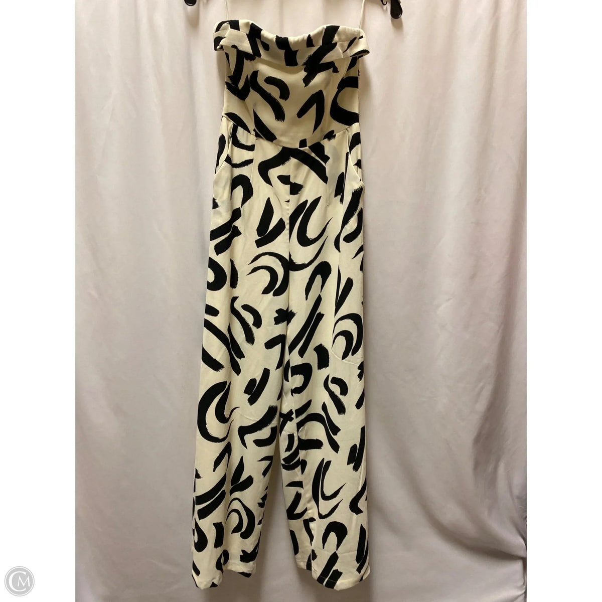 Jumpsuit By Clothes Mentor In Black & Cream, Size: S
