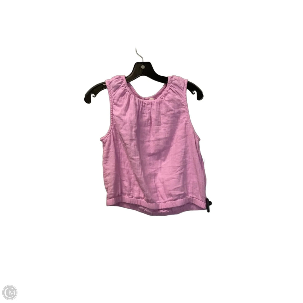 Top Sleeveless By Pact In Pink, Size: S