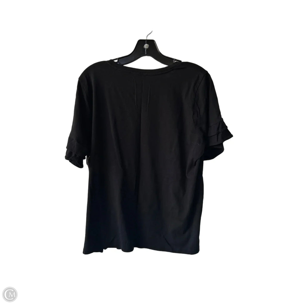 Top Short Sleeve By Michael By Michael Kors In Black, Size: Xl