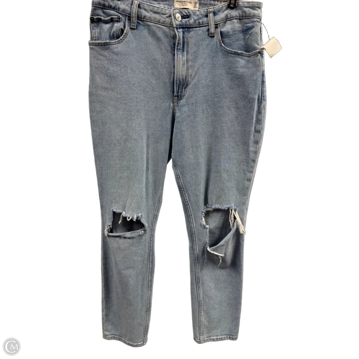 Jeans Skinny By Abercrombie And Fitch In Blue Denim, Size: 10