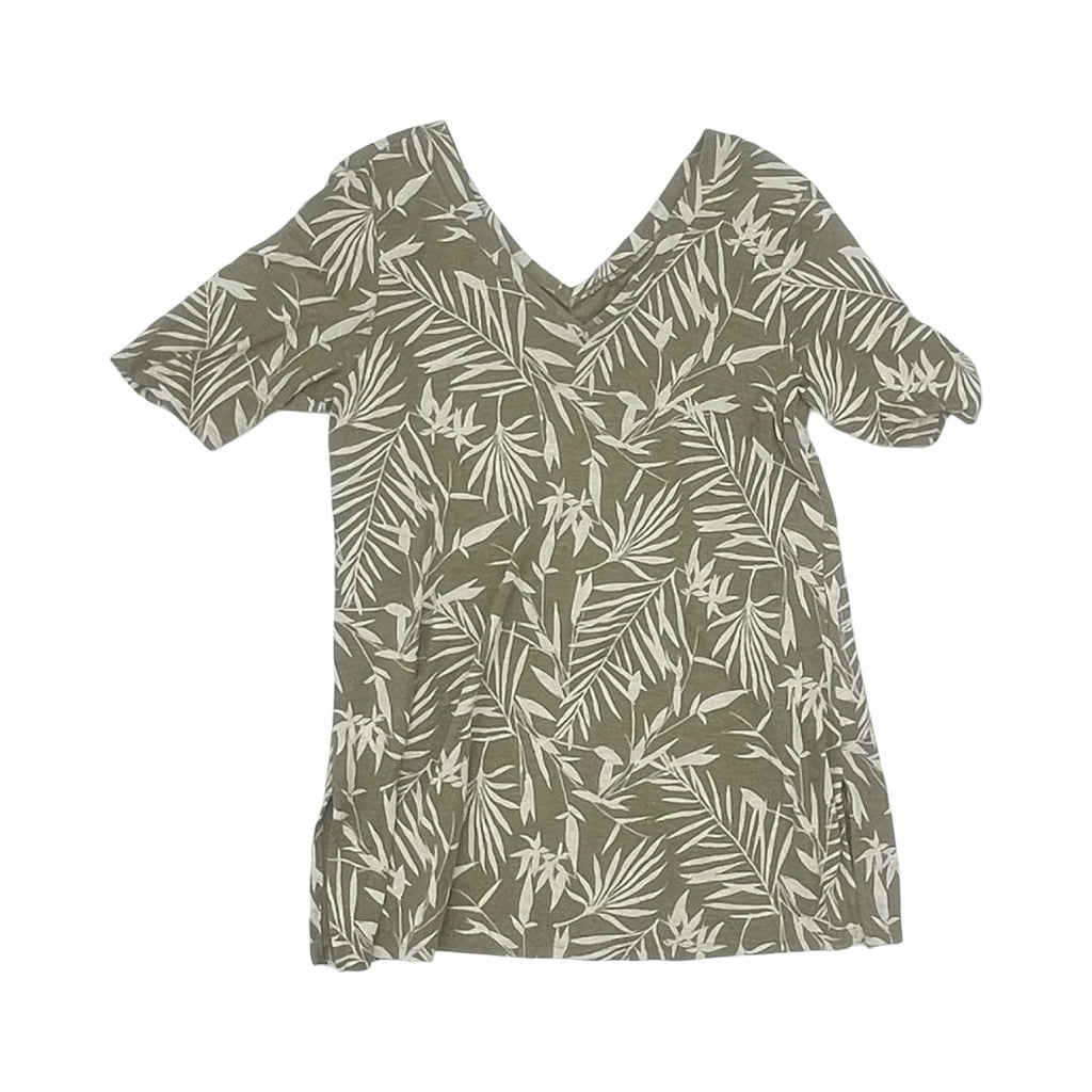 Top Ss By J. Jill In Green & White, Size:Sp