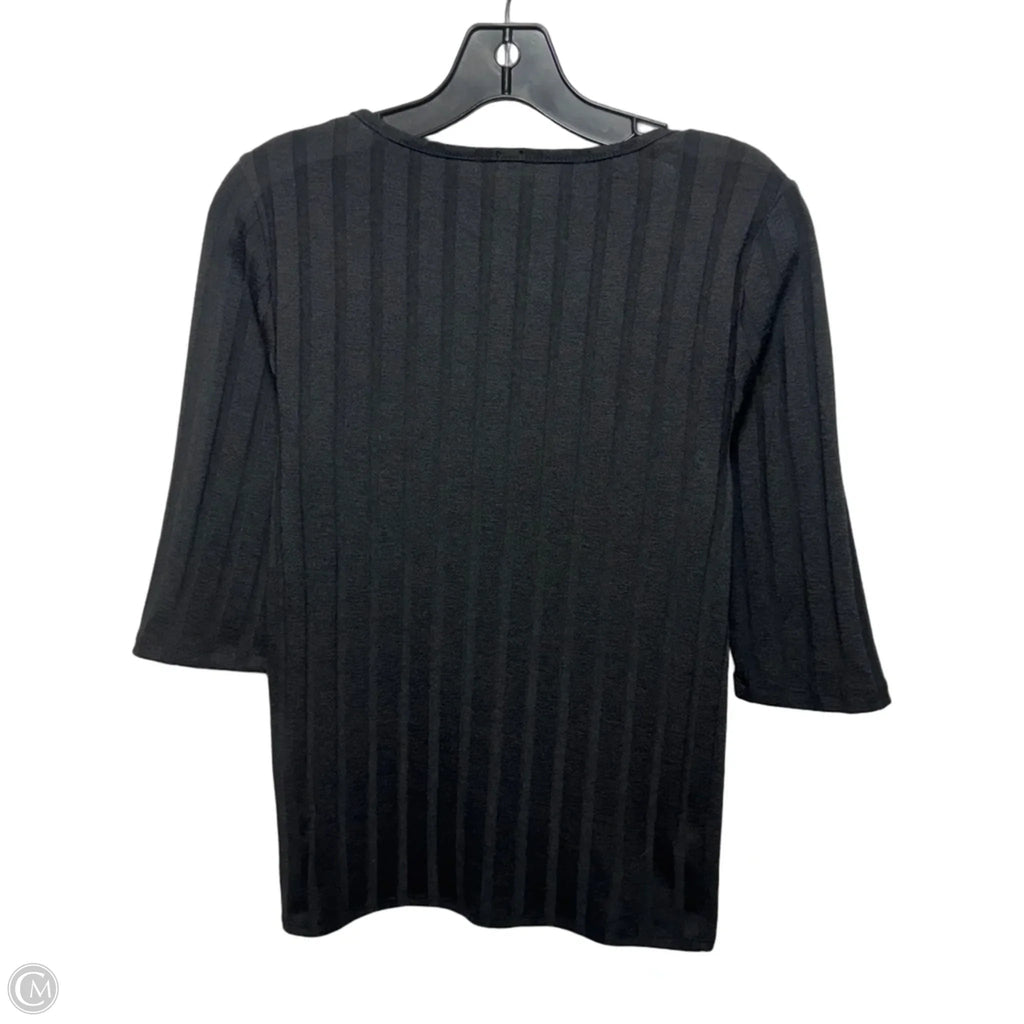 Top 3/4 Sleeve By Free People In Black, Size: L