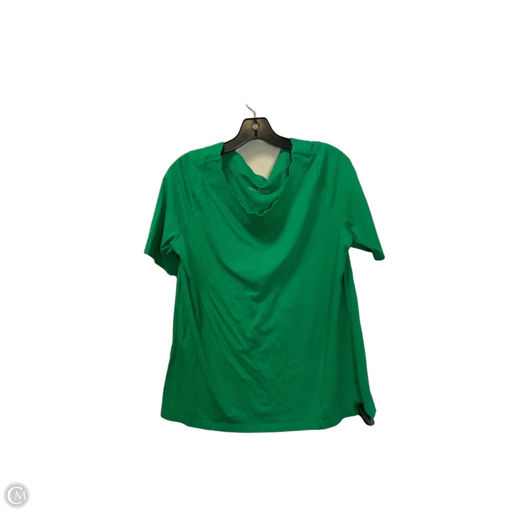 Top Short Sleeve By Talbots In Green, Size: 1x