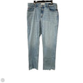 Jeans Straight By Abercrombie And Fitch In Blue Denim, Size: 14